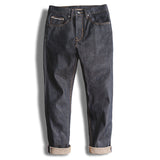 Xituodai Workwear Men¡¯s Blue Straight  Jeans Sizes 28 To 38 Disposable Raw Woven Oversize Denim Jean Cotton Denim Pants  Style