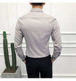 Xituodai Chemise Homme Plus Size 7XL 6XL 5XL Business Formal Wear Men Clothing 2022 Dress Shirts Slim Fit Casual Tuxedo Office Blouses