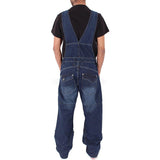 Xituodai New Style Men Baggy Jeans Suspender Pants Fashion Multi-pockets Loose Denim Trousers  Jumpsuit Bib Pants Pocket Overalls S-5XL