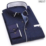 Xituodai Fashion Hot Sale Men&#39;s Long-sleeve Shirts Young Men&#39;s Korean Slim Business Shirts Casual All-match Plaid Square Collar Shirts