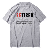 Xituodai Unisex 100% Premium Cotton RETIRED I Do What I Want Not My Problem Anymore Retirement Gift Funny Men&#39;s T Shirt Women Soft Tee