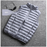 Xituodai Spring Man Duck Down Vest Ultra Light Jackets Men Fashion Sleeveless Outerwear Coat Autumn Winter Coat 90% White Duck Down