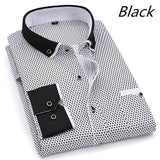 Xituodai Fashion Hot Sale Men&#39;s Long-sleeve Shirts Young Men&#39;s Korean Slim Business Shirts Casual All-match Plaid Square Collar Shirts