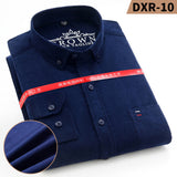 Xituodai 100% Cotton Plus Size 7XL Corduroy Shirt Mens Casual Long Sleeve Regular Fit Business Dress Shirts For Male Comfortable Pocket