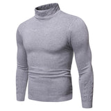 Xituodai Autumn And Winter New Style Men&#39;s Fashion Twisting Collar Solid Color Sweater Versatile Multi-Color Half-Turtle-Neck