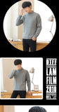 Xituodai Autumn and winter sweater men&#39;s half-necked camel knit sweater fashion long-sleeved thick men&#39;s sweater