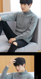 Xituodai Autumn and winter sweater men&#39;s half-necked camel knit sweater fashion long-sleeved thick men&#39;s sweater