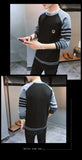 Xituodai 2021 New Style Sweater Men&#39;s Korean-style Slim Fit O Neck Crew Neck Youth Sweater Long Sleeve Men&#39;s Spring Stylish Men&#39;s Sweater
