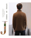 Xituodai Winter Men&#39;s New Turtleneck Sweater Korean Knit Shirt Men&#39;s Youth Turtleneck Sweater Shirt Solid Color