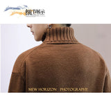 Xituodai Winter Men&#39;s New Turtleneck Sweater Korean Knit Shirt Men&#39;s Youth Turtleneck Sweater Shirt Solid Color