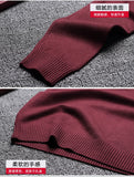 Xituodai Knitwear men&#39;s collar sweater sweater men&#39;s new solid color half-high collar men&#39;s sweater men