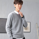 Xituodai Sweater male V-neck hooded autumn and winter new young students long-sleeved Korean cotton bottoming sweater men