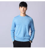 Xituodai New autumn and winter sweater men&#39;s bottoming sweater solid color long-sleeved head youth round neck men&#39;s clothing