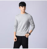 Xituodai New autumn and winter sweater men&#39;s bottoming sweater solid color long-sleeved head youth round neck men&#39;s clothing