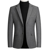 Xituodai High Quality Men&#39;s Wool Suit Coat Wool Blends Casual Blazers Men Suit Top Male Solid Business Casual Mens Coats and Jackets