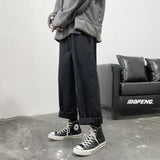 Xituodai Men Jeans Autumn Male Trousers Cozy Breathable Retro Loose All-match Korean Trendy Streetwear Students Ulzzang Chic Wide Leg 3XL