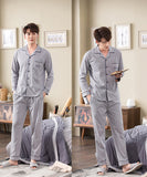 Xituodai Spring autumn 100%Cotton Pajamas Sets For Men Plaid Sleepwear Suit Casual Home Clothes Pijamas Hombre Loungewear Plus Size 4XL