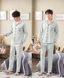 Xituodai Spring autumn 100%Cotton Pajamas Sets For Men Plaid Sleepwear Suit Casual Home Clothes Pijamas Hombre Loungewear Plus Size 4XL