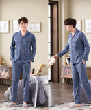 Xituodai Spring autumn 100%Cotton Pajamas Sets For Men Plaid Sleepwear Suit Casual Home Clothes Pijamas Hombre Loungewear Plus Size 4XL