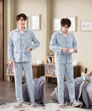 Xituodai Spring autumn 100%Cotton Pajamas Sets For Men Plaid Sleepwear Suit Casual Home Clothes Pijamas Hombre Loungewear Plus Size 4XL