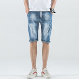 Xituodai 2022 New Spring Summer Men&#39;s Denim Shorts Men&#39;s Clothing Beach Ripped Jeans Denim Cotton Short Casual Business Social Men Shorts