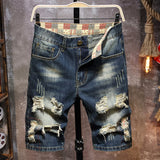 Xituodai 2022 New Spring Summer Men&#39;s Denim Shorts Men&#39;s Clothing Beach Ripped Jeans Denim Cotton Short Casual Business Social Men Shorts