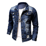 Xituodai Wholesale 2022 autumn Winter Washing male Korean youth casual teenagers hip hop jacket denim clothes embroidery male Coat men