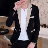 Xituodai 2022 new autumn and winter pure color casual small suit men&#39;s Korean style slim trend small suit jacket spring and autumn tide