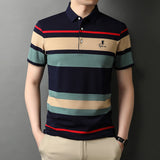 Xituodai Top Grade New Summer Brand Striped Embroidery Mens Designer Polo Shirts With Short Sleeve Casual Tops Fashions Men Clothing 2022