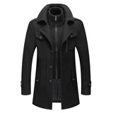 Xituodai Winter Men&#39;s Wool Coat New Solid Color Cold Resistant Men Woolen Overcoat Double Collar Casual Trench Coat Male Oversized 4XL