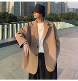 Xituodai Korean Style Hip Hop Loose Plus Size Suit Male Kpop Oversized Tops Men&#39;S Clothing Ulzzang Fashion Coat Streetwear Jackets