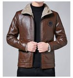 Xituodai Men Winter New Leather Jackets Autumn and Winter Fur Coat with Fleece Warm Fur Pu Jacket Biker Warm Leather CSL559 4XL