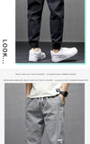 Xituodai Streetwear Hip Hop Cargo Pants Men&#39;s Imitate Jeans Cargo Pants Elastic Harun Pants Joggers Gray Trousers In Spring And Summer