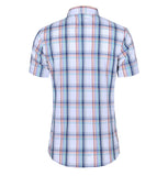 Xituodai New Fashion Plaid Shirt Men Summer Casual Short Sleeve Shirts Mens Plus Size Beach Hawaiian Tops Blouse Male 5XL 6XL 7XL