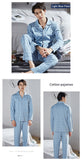 Xituodai Winter Cotton Pajamas Men Lounge Sleepwear Blue Plaid Pijama Man&#39;s Warm Bedgown Home Clothes PJ Pure Pijama Hombre Invierno