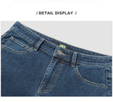 Xituodai Jeans Men Spring Slim Feet Man Denim Trousers Korean Style Trendy Stretch Pants Blue Trend Brand