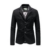 Xituodai New Men&#39;s Blazers Male Spring Autumn Pure Cotton Solid Casual Blazer Men Clothing Outerwear Suit Jacket Coat M-4XL BSZ3