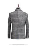 Xituodai New Men&#39;s Blazers Male Coat British Plaid Autumn Spring Slim Business Casual Blazer Men Clothing Outerwear Suit Jacket AG3012