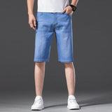 Xituodai 2022 Summer Brand Stretch Thin High Quality Cotton Denim Jeans  Men Knee Length Soft Light Blue Casual Shorts Plus Size 28-46