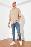 Xituodai Male Skinny Fit Cropped Jeans TMNSS21JE0054