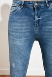 Xituodai Male Skinny Fit Cropped Jeans TMNSS21JE0054