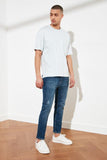 Xituodai Male Skinny Fit Cropped Jeans TMNSS21JE0054