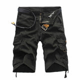 Xituodai Summer New Men&#39;s Overalls Straight Casual Cargo Shorts Men&#39;s Multi-Pocket Loose Five-Point Shorts Male