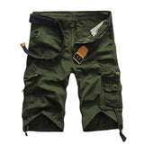 Xituodai Summer New Men&#39;s Overalls Straight Casual Cargo Shorts Men&#39;s Multi-Pocket Loose Five-Point Shorts Male