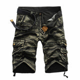 Xituodai Summer New Men&#39;s Overalls Straight Casual Cargo Shorts Men&#39;s Multi-Pocket Loose Five-Point Shorts Male