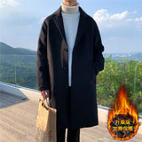 Xituodai Men Korean Fashion Winter Jacket Coats 2021 Wool Coat Mens Oversized Harajuku Overcoat Male Japanese Streetwear Jackets