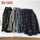 Xituodai Plaid Casual Shirts For Men Clothing Black Plaid Shirt Men Long Sleeve Shirt For Men Fasion M-5XL New Arrival