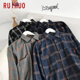 Xituodai Plaid Casual Shirts For Men Clothing Black Plaid Shirt Men Long Sleeve Shirt For Men Fasion M-5XL New Arrival