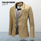 Xituodai New Men&#39;s Blazers Male Spring Autumn Pure Cotton Solid Casual Blazer Men Clothing Outerwear Suit Jacket Coat M-4XL BSZ3