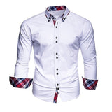 Xituodai Men&#39;s business shirt long-sleeved slim-fit formal casual shirt Camisa Masculina size S-3XL